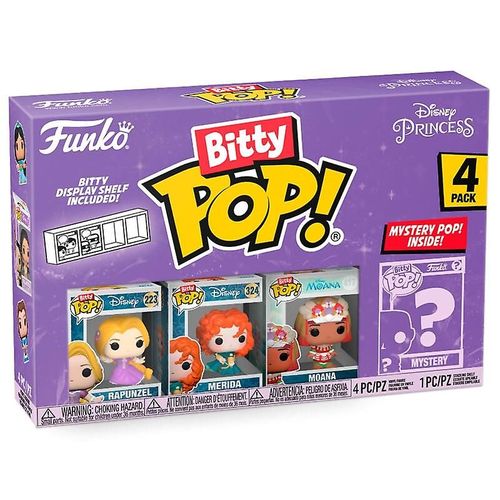 Blister 4 Figurines Bitty Pop Disney Princesse Raiponce