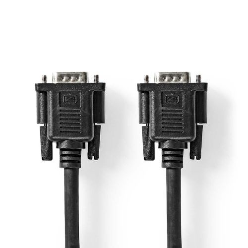 Câble VGA | VGA Mâle | VGA femelle 15p | Plaqué nickel | Résolution maximale : 1280x800 | 2,00 m | Rond