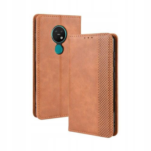 Étui Portefeuille En Cuir Pu Avec Fermeture Magnétique Pour Nokia 7.2/6.2
