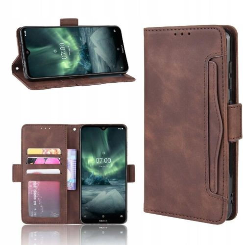 Étui Portefeuille En Cuir Pour Nokia 7.2/Nokia 6.2 Avec Fermeture Magnétique