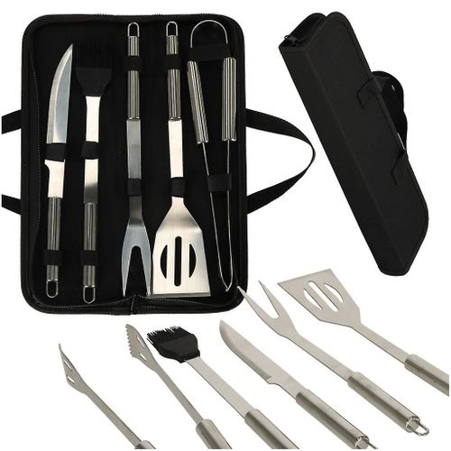 Accessoires Set De Couverts De Barbecue En Étui