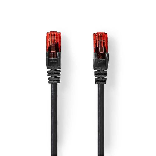 Câble réseau CAT6 | RJ45 Mâle | RJ45 Mâle | U/UTP | 20 m | Extérieur | Rond | Le PVC | Noir | Boîte