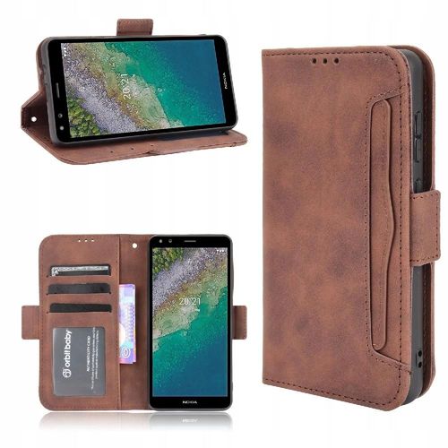 Étui Portefeuille En Cuir Réglable Et Détachable Pour Nokia 7.2/Nokia 6.2