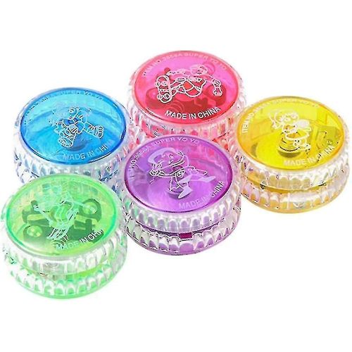 5pcs Yoyo Toy, Clignotant Lumière Up Yoyo Jouet Led Yo-Yo Ball Pour Les Enfants