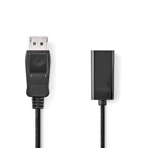 Câble DisplayPort | DisplayPort mâle | ¿ Sortie HDMI | 4K@30Hz | Plaqué nickel | 0,20 m | Rond | Chlorure de polyvinyle