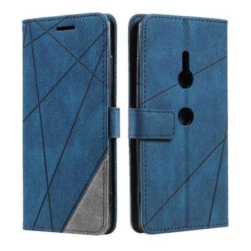 Étui Pour Sony Xperia Xz3 En Cuir Pu Avec Porte-Cartes Magnétique Et Béquille