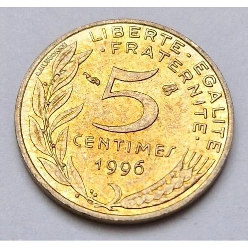 Pièce De Monnaie 5 Centimes Marianne 1996 République Française
