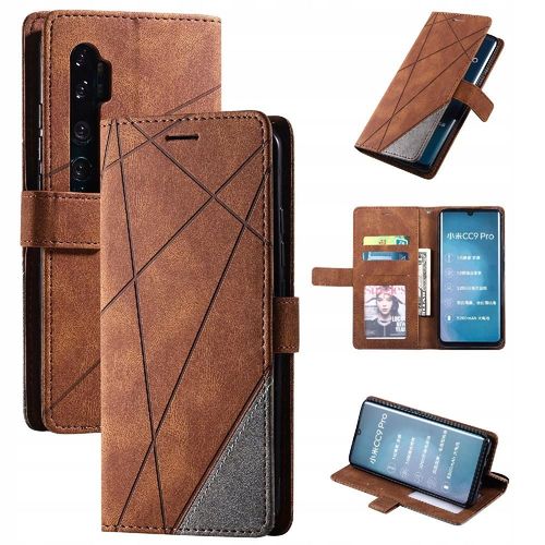 Étui Portefeuille À Rabat Magnétique En Pu Pour Xiaomi Mi Note 10/Note 10 Pro