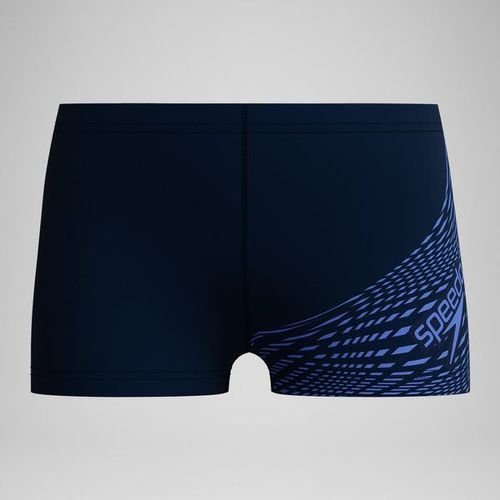 Short De Bain Aquashort Garçon Medley Logo Bleu Marine/Bleu