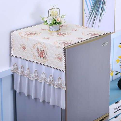 Housses de réfrigérateur en dentelle anti-poussière,protecteur de cuisine,multifonction,four à micro-ondes,housse de machine à laver,tapis,décoration d'intérieur moderne