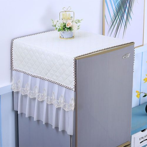 Housses de réfrigérateur en dentelle anti-poussière,protecteur de cuisine,multifonction,four à micro-ondes,housse de machine à laver,tapis,décoration d'intérieur moderne