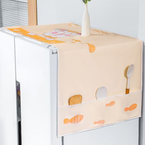 Juste de réfrigérateur multifonctionnelle,housse anti-poussière et étanche pour four à micro-ondes et machine à laver