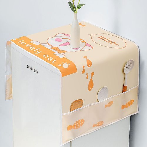 Juste de réfrigérateur multifonctionnelle,housse anti-poussière et étanche pour four à micro-ondes et machine à laver