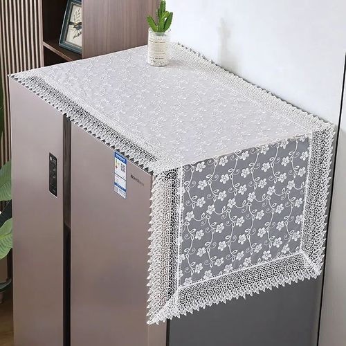 Housse anti-poussière multifonction en tissu dentelle,pour Machine à laver,tambour,four à micro-ondes,décoration de la maison,pour réfrigérateur