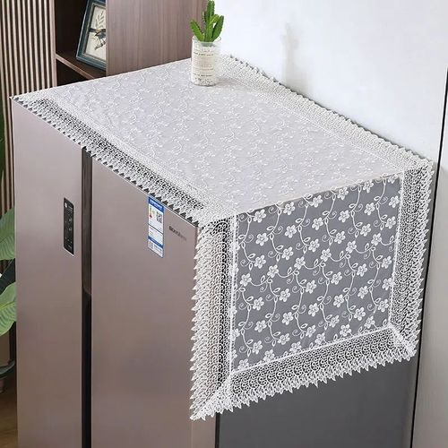 Housse anti-poussière multifonction en tissu dentelle,pour Machine à laver,tambour,four à micro-ondes,décoration de la maison,pour réfrigérateur