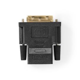 ¿ Adaptateur HDMI | ¿ HDMI Femelle | DVI-D 24+1 broche mâle | Plaqué or | Droit | PVC | Anthracite | 1 pièce. | Baquet