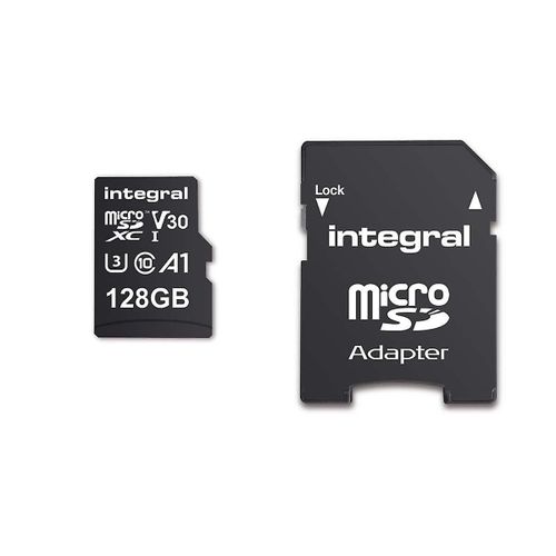 Carte mémoire microSDHC/XC V30 UHS-I U3 haute vitesse de 128 Go