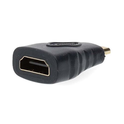 Adaptateur HDMI¿ | Connecteur micro HDMI¿ | HDMI¿ femelle | Plaqué Or | Droit | L¿ABS | Anthracite | 1 pièce | Baquet