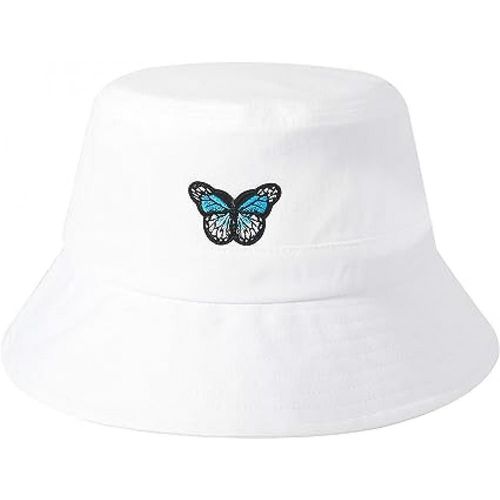 Jusch Mode Unisexe Brodé Bucket Hat D¿Été Casquette De Pêcheur Pour Hommes Femmes Adolescents