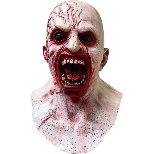 Jusch Halloween Effrayant Masque Halloween Zombie Horreur Couvre-Chef, Effrayant Adulte Vieil Homme Masque Cosplay Maquillage Party Props