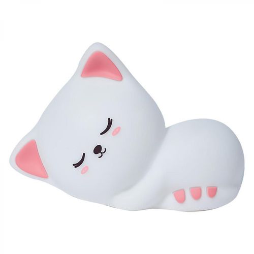 Veilleuse Pour Enfants Lampe Chat Lampe, 7 Couleurs Mignonne Nuit Lig