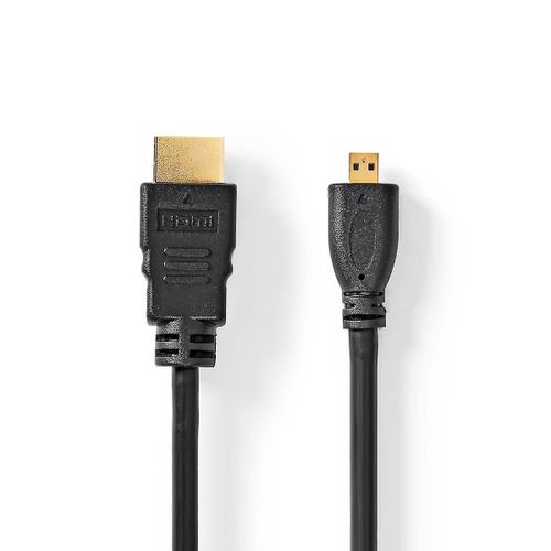 Câble HDMI ¿ haute vitesse avec Ethernet | ¿ Connecteur HDMI | ¿ Connecteur micro HDMI | 4K@30Hz | 10,2 Gbit/s |