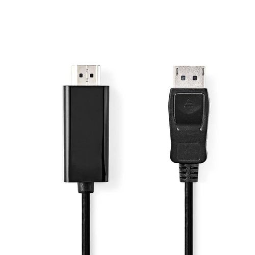 Câble DisplayPort | DisplayPort mâle | ¿ Connecteur HDMI | 4K@30Hz | Plaqué nickel | 2,00 m | Rond | PV