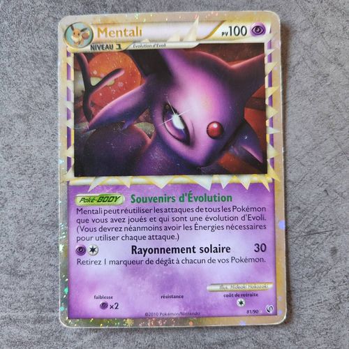 Carte Pokémon Mentali 81/90 Holo Fr