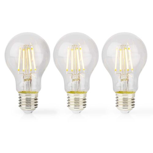 Ampoule Led E27 | L¿A60 | 4 W | 470 Lm | 2700 K | Blanc Chaud | Style Rétro | 3 Pièces.