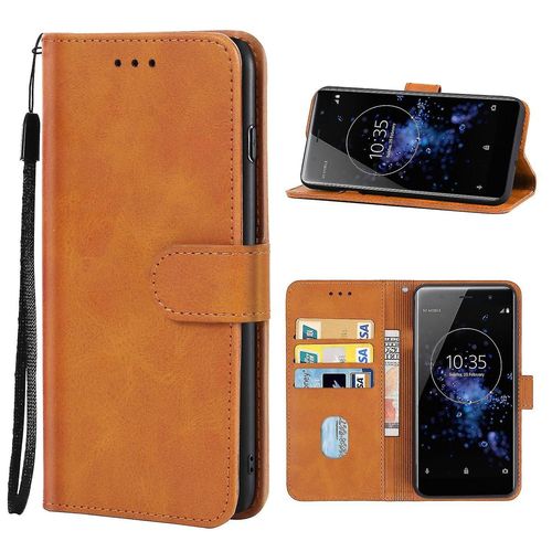 Étui En Cuir Compatible Avec Sony Xperia Xz2 Premium