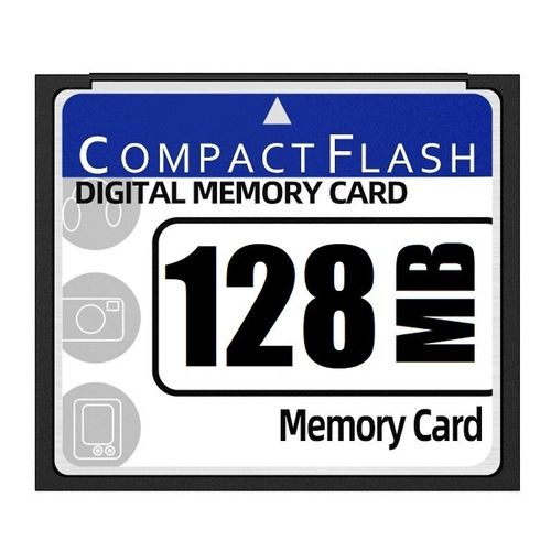 Carte mémoire Compact Flash 128 Mo compatible avec l¿appareil photo, la machine publicitaire, la voiture informatique industrielle