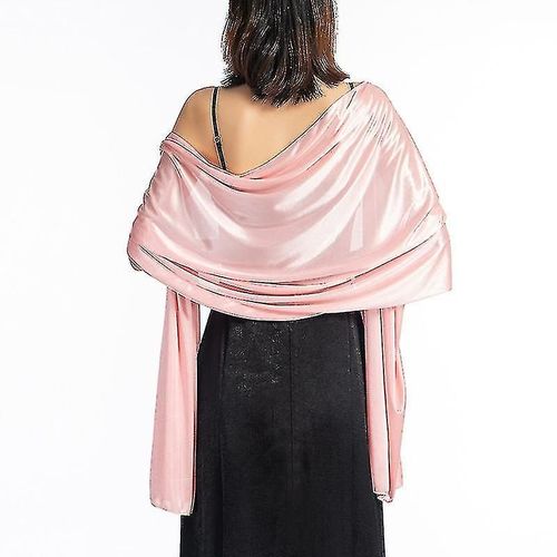 Châles Robes Soirée Wrap Mariage Satin Pure Color Cape Haussements D¿Épaules Boleros