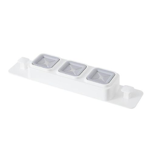 2pcs Adhésif Porte-serviettes Cuisine Triple Attachement Torchon sans perçage, Self-adhésif Tea T