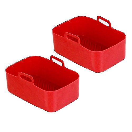 Plateau de panier en silicone Air Fryer pour Ninja Dz201 Air Fryer Rouge