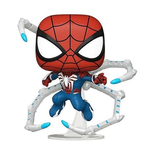 Spider-Man 2 Pop ! Figurine De Jeu En Vinyle Peter Parker Suit 9 Cm