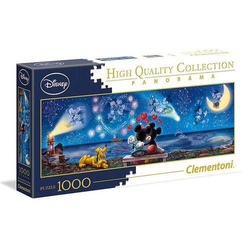 Disney Panorama Jigsaw Puzzle Mickey Et Minnie (1000 Pièces)