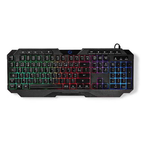 Bureau de jeu filaire | Port USB Type-A | Clés à membrane | à LED | AZERTY | Mise en page FR | Alimentation USB | Grand