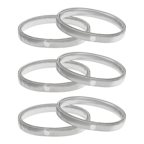 3 Paires De Jarretières À Manches Argentées Anti-Dérapant Chemise Porte-Manches Jarretières Extendre Brassards En Métal Manches Pour Femmes Hommes