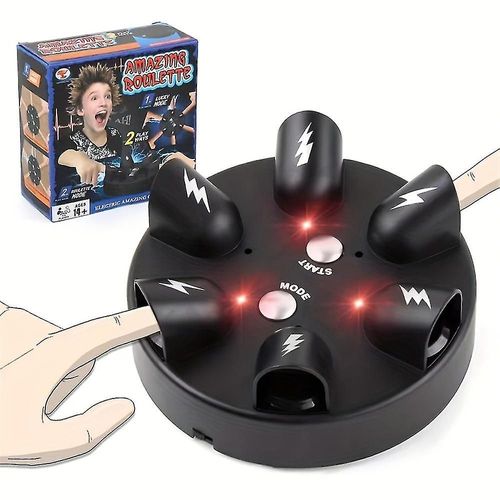 Électrique Lucky Finger Roulette Choquant Jeu de Table Drôle de punition Accessoires Finger Lie Detector Bar Party Jeu à boire Farce Tricky Toys