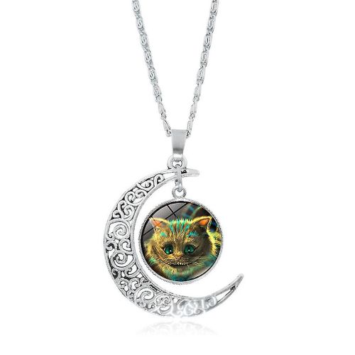 Alice Au Pays Des Merveilles Cheshire Chat Anime Collier Bijoux Pendentif Cosplay Accessoires Cadeau De Noël