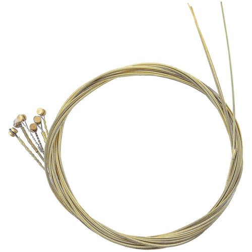 6 Pcs Steel Strings Remplacement Pour Guitare Acoustique New Silver + Cuivres