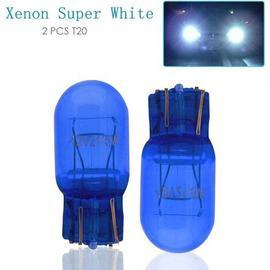 Ampoules W21/5W T20 effet xenon 7443 12V 21/5W blanc pur