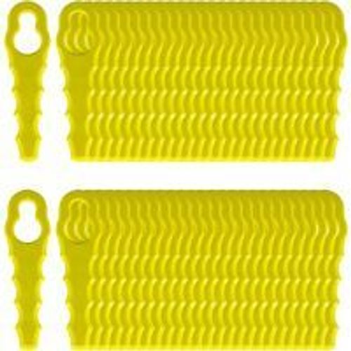 Lot de 100 Lames de Rechange compatible pour Ryobi Coupe Bordure, Tetes Double Lames Dentellees RAC155 RAC157 RAC158