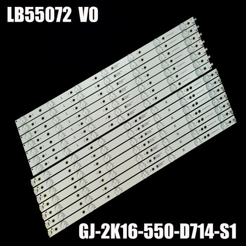 Bande de rétroéclairage LED Sony, 55 pouces, LBcape 72, 55PFF5701, 55PUS6501, 55PUS6561, 55PUS6581, 55PUS6101, TPTcape J1, 55PUS6401, 55PUS7272 ""Nipseyteko""