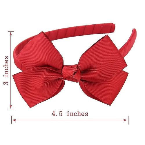 Ghyt Girls Boutique Grosgrain Ruban Bandeaux Avec Arcs (6pcs)