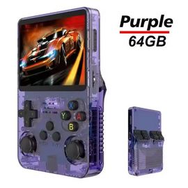 Console De Jeu Vidéo Rétro R36s Pro, Système Linux, Écran Ips 3.5 Pouces, Consoles De Jeux Portables Préinstallées, Multi Plateforme, Batterie Rechargeable Intégrée, Jeux 64 Go, Jeux Rétro