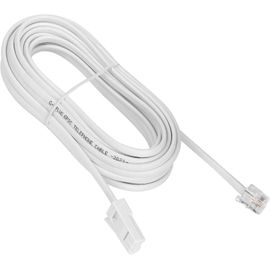 Câble Rj11 Bt Téléphone À Modem De 10 M De Long, Rallonge Telephonique Blanche À 2 Fils Pour Modem, Fax, Ligne Téléphonique, Sky Telephone Par - Câble Internet[L357]