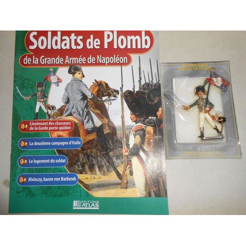 Napoléon Soldat Plomb Atlas Starlux N° 38 + Revue Lieutenant Chasseurs Garde