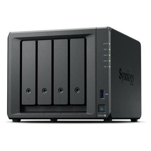 Synology Disk Station DS423+ - Serveur NAS - 4 Baies - SATA 6Gb/s - RAID 0, 1, 5, 6, 10, JBOD - RAM 2 Go - Gigabit Ethernet - iSCSI support