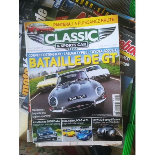Classic Et Sports Car 30 De 2015toyota 2000 Gt,Jaguar Type E Serie 1,Corvette Stingray,Bmw 328 Mille Miglia,Opel Diplomat B 5.4,A Coupe,Kapitan B2800,Admiral A 4.6,Renault Spider,Mazda Mx5,Lotus Elise